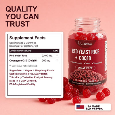 Lunessa Red Yeast Rice + CoQ10 Gummies